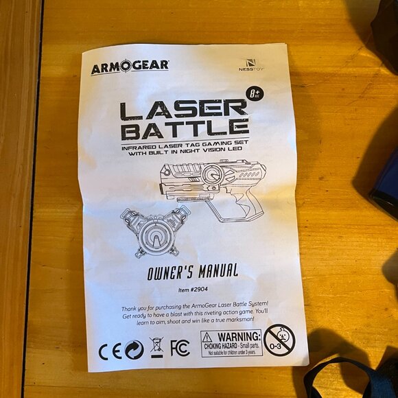 🎯 ArmoGear Laser Battle Set – 6-Player Infrared Laser Tag System - Picture 2 of 6